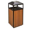 Thùng Rác Gỗ Một Ngăn Đế Thấp Thân Thiện Môi Trường - RTRG00001
