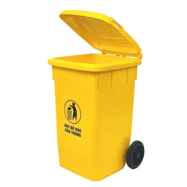 Thùng Rác 120L Nhựa Kháng Hóa Chất, Chịu Thời Tiết - RTRL00029 1 Thùng Rác 120L Chất Lượng