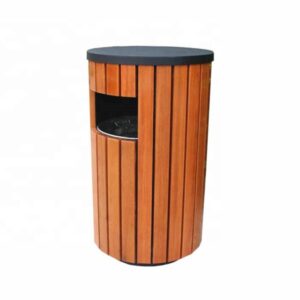 Thùng Rác Gỗ Thân Thiện