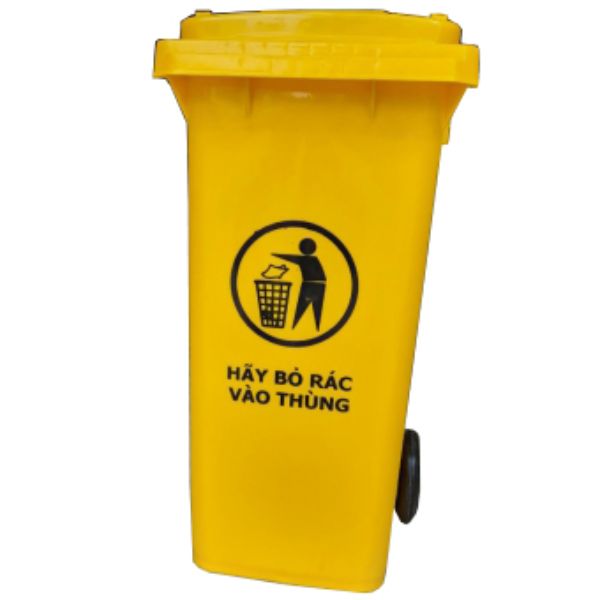 Thùng Rác 120L Nhựa HDPE Dẻo Dai - RTRL00048 1 Thùng Rác 120l Hữu Dụng