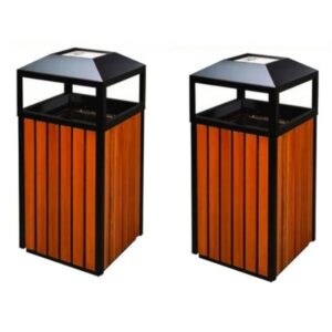 Thùng Rác Gỗ Ngoài Trời Phổ Biến