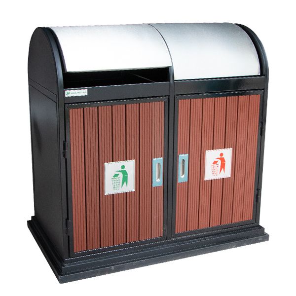 Thùng Rác Gỗ Ngoài Trời Tiện Lợi
