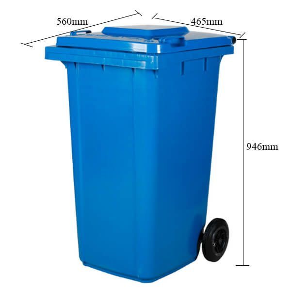 Thùng Rác 120L Chất Lượng Cao Cho Trường Học