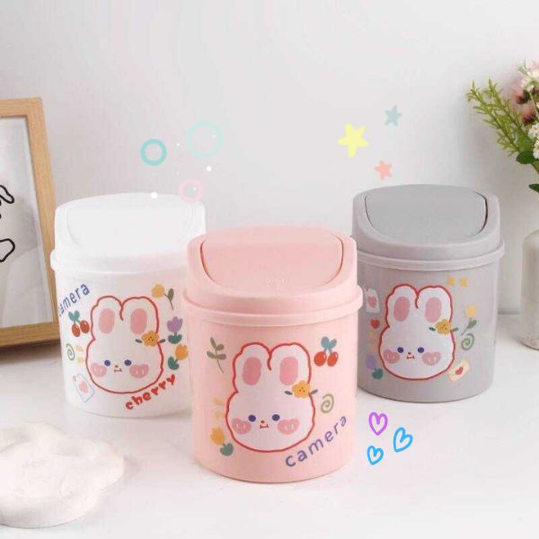 Thùng Rác Nhựa Để Bàn Mini Cute Cho Bé – Người Bạn Nhỏ Giúp Bé Tạo Thói Quen Sạch Sẽ - RTRN00049 2 Thùng Rác Nhựa Để Bàn Mini Cute Cho Bé