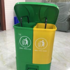 Thùng Rác Công Nghiệp 2 Màu