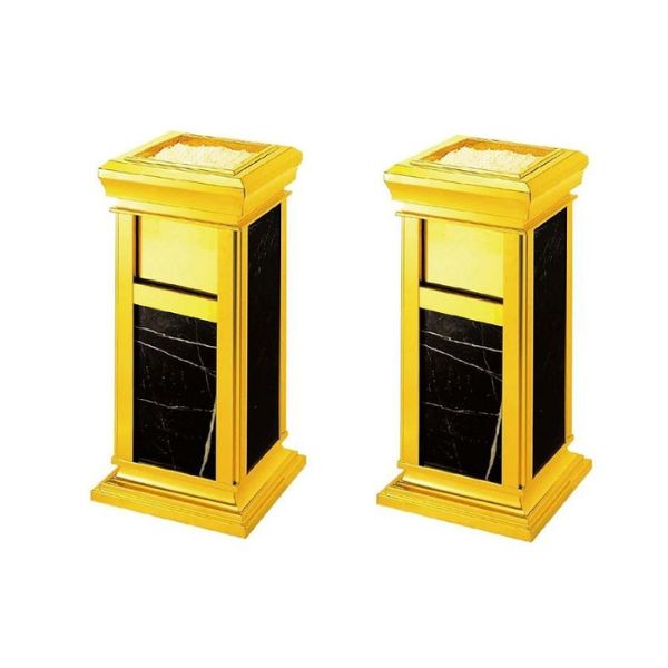 Thùng Rác Đá Hoa Cương Nguyên Khối Sang Trọng