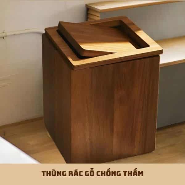 Thùng Rác Gỗ Chống Thấm Bền Bỉ