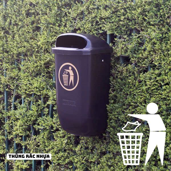 Thùng Rác Nhựa Gọn Nhẹ Hiện Đại