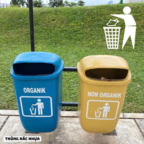 Thùng Rác Nhựa Gọn Nhẹ Tiện Lợi
