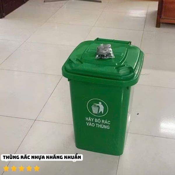 Thùng Rác Nhựa Kháng Khuẩn Bảo Vệ Không Gian Sống - RTRN00057 2 Thùng Rác Nhựa Kháng Khuẩn Cao Cấp
