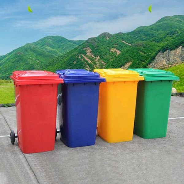 Thùng Rác Nhựa Hiện Đại Phù Hợp Không Gian Nhỏ - RTRN00059 4 Thùng Rác Nhựa Hiện Đại Phân Loại