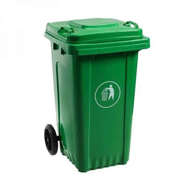 Thùng Rác Nhựa Ngoài Trời Dung Tích Lớn Có Nắp 