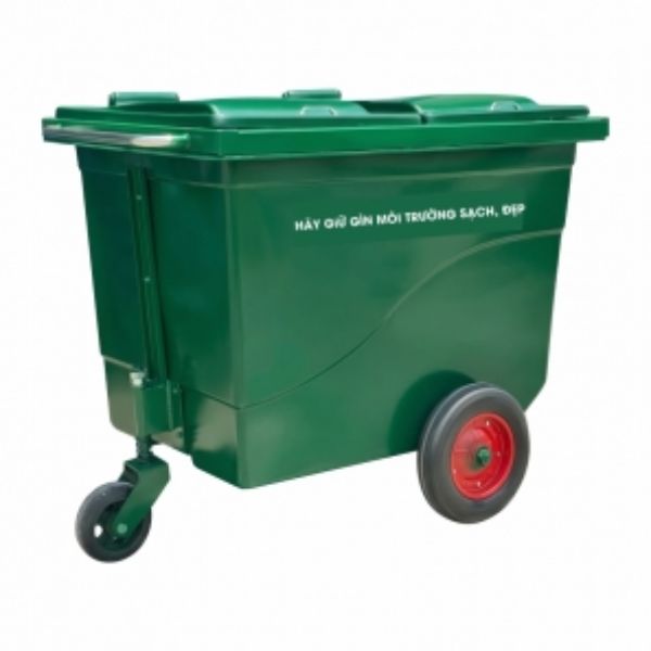 Thùng Rác Lớn Có Nắp Đậy Ngoài Trời