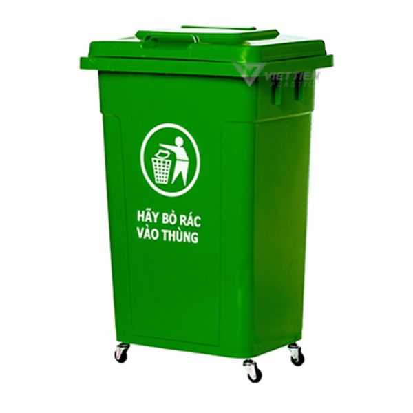 Thùng Rác Nhựa Nắp Kín Lật An Toàn