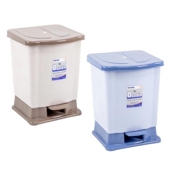 Thùng Rác Nhựa Vuông Nắp Kín Lật Chính Hãng