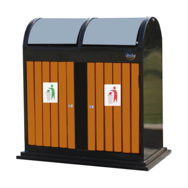 4 Mẫu Thùng Rác Công Cộng Phân Loại Rác Bền Đẹp 3 Thùng Rác Công Cộng Phân Loại Rác 2 Ngăn