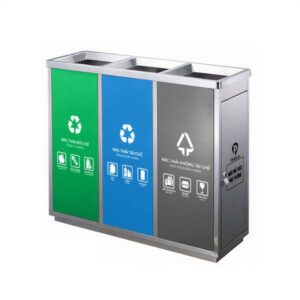 Thùng Rác Công Cộng Phân Loại Rác Bằng Inox